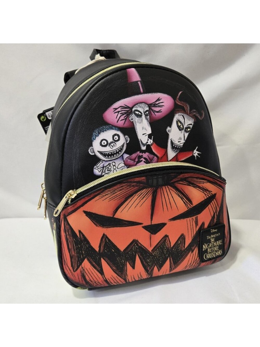 NWT Disney Nightmare Before Christmas Oogie's Boys Pumpkin Mini Backpack